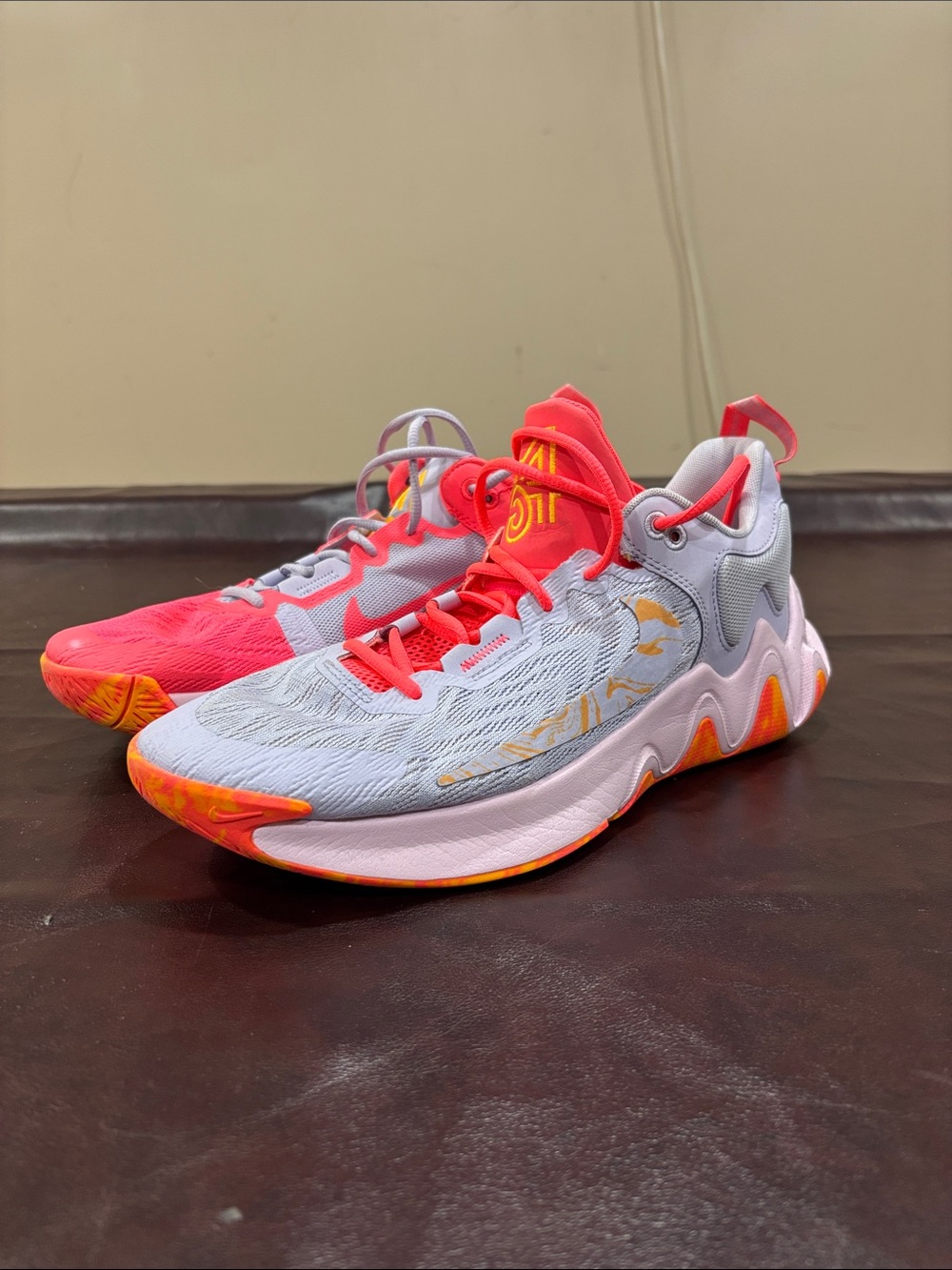Giannis immortality 2 Nike Men Basketball Shoes - Coral Pink and Light Blue